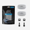 Xpand Quick-Release Round Lacing System-Steel Reflective เชือกรองเท้าแบบกลมไม่ต้องผูก 4