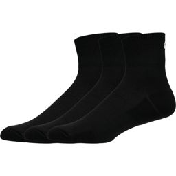Asics Unisex Running Quarter 3P Performance Black | ถุงเท้าวิ่งข้อกลาง (แพ็ค 3 คู่)