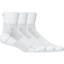 Asics Unisex Running Quarter 3P Brilliant White  | ถุงเท้าวิ่งข้อกลาง (แพ็ค 3 คู่) 2