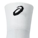 Asics Unisex Running Quarter 3P Brilliant White  | ถุงเท้าวิ่งข้อกลาง (แพ็ค 3 คู่) 3