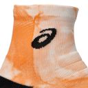 Asics Unisex Performance Run Quarter Sock Brilliant White/Orange Glow ถุงเท้าวิ่งหุ้มข้อ 2