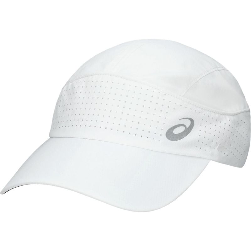 Asics Running Light Woven Cap Brilliant White หมวกวิ่งพร้อมแถบสะท้อนแสง
