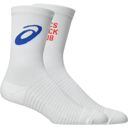 Asics Unisex ATC Performance Running Socks Brilliant White/Multi | ถุงเท้าวิ่งประสิทธิภาพสูงสำหรับนักวิ่ง 2