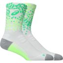 Asics Unisex Performance Run Sock Crew Brilliant White/Illum. Green/Vital Green ถุงเท้าวิ่ง 1