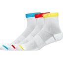 Asics Unisex's Practice Quarter 3P Multi ถุงเท้ากีฬาแบบข้อกลาง 2