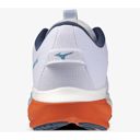 Mizuno Men's Wave Rider 30 2E White / Blue Jewel /Orange รองเท้าวิ่งผู้ชายทรงกว้าง (2E) 4