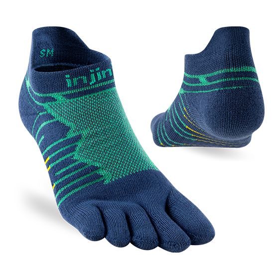 Injinji Ultra Run No‑Show Poseidon ถุงเท้าวิ่งเทรลระยะไกล