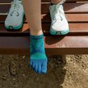 Injinji Women's Ultra Run No‑Show Poseidon ถุงเท้าวิ่งอัลตร้าผู้หญิง 3