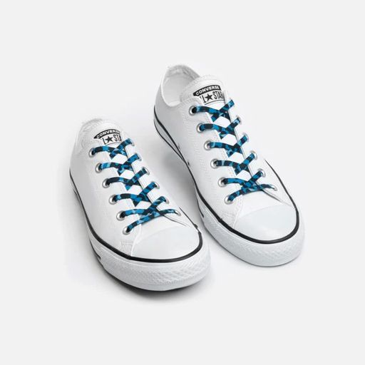 Xpand Original No-Tie Flat Lacing System-Blue Camo เชือกรองเท้าแบบไม่ต้องผูก
