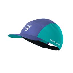 Compressport 5 Panel Cap - Orient Blue/Pool Blue หมวกวิ่งกันแดด