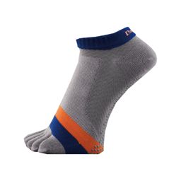 Dmyth Premium Support Socks 5ToeNoShow Stripe Gray ถุงเท้ากอล์ฟ