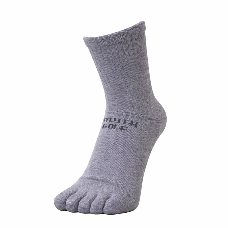 Dmyth Premium Support Socks 5Toe Middle Gray ถุงเท้ากอล์ฟ