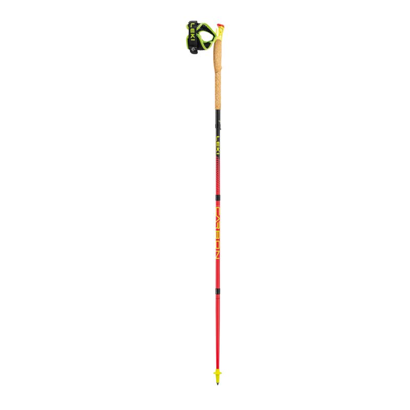 LEKI Ultratrail Fx.One Bright Red-Black-Neonyellow ไม้เทรลพับเก็บง่าย