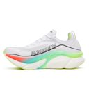 Saucony Unisex Endorphin Elite 3 White/Multi รองเท้าวิ่งมาราธอนมีแผ่นคาร์บอน 3