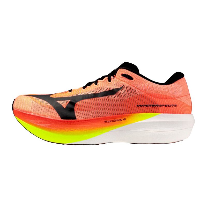 Mizuno Hyperwarp Elite Lava Orange / Black / Lightning Yellow รองเท้าวิ่งคาร์บอน