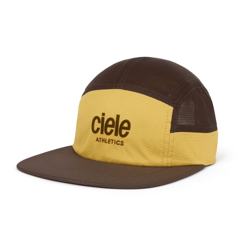 CIELE GOCAP LONG BRIM EQ ATHLETICS GOLD OAK หมวกวิ่งพรีเมียม