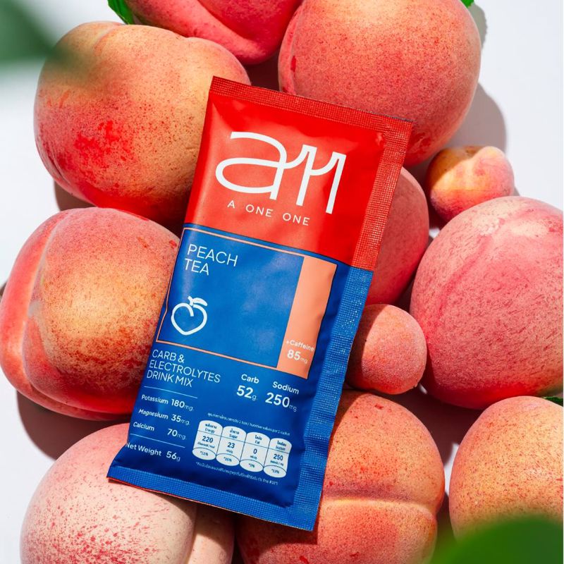 a11 Peach Tea Carb & Electrolytes | ผงเครื่องดื่มคาร์โบไฮเดรตและเกลือแร่ รสชาพีช