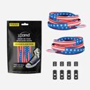 Xpand Original No-Tie Flat Lacing System-Usa Pattern เชือกรองเท้าแบบไม่ต้องผูก 4