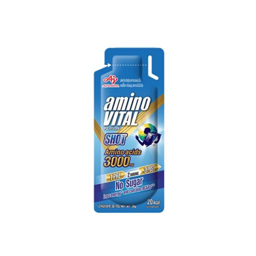 amino VITAL Blue Shot อะมิโน ไวทัล เจลพลังงานผสมกรดอะมิโนพร้อมทาน กลิ่นองุ่น 36 กรัม 1 ซอง