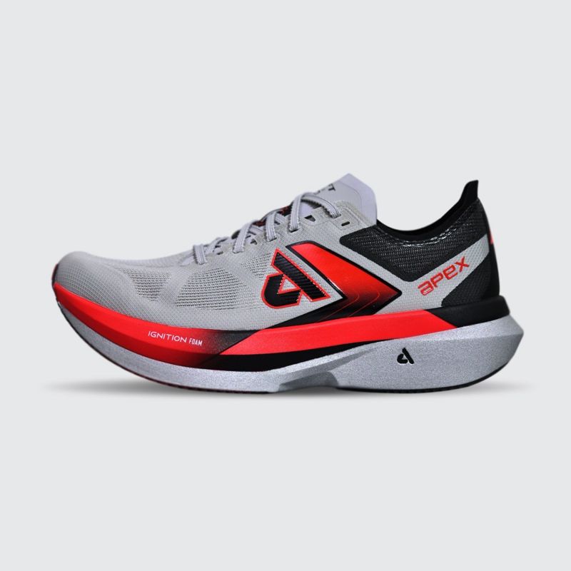 APEX SWIFT II PRO : GREY/RED รองเท้าวิ่งทำความเร็ว