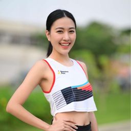 Bananarun Crop Track Run White เสื้อวิ่ง