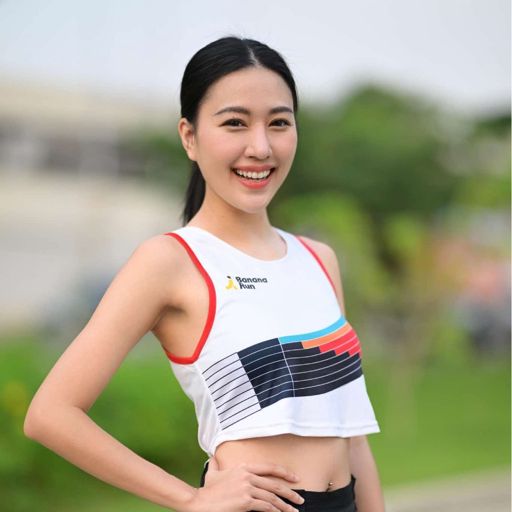 Bananarun Crop Track Run White เสื้อวิ่ง