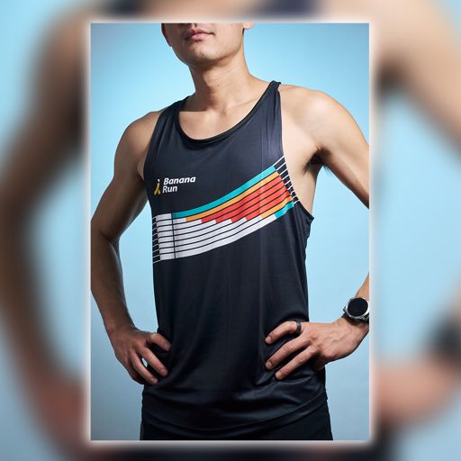 Bananarun Track Run Singlet Black เสื้อวิ่ง