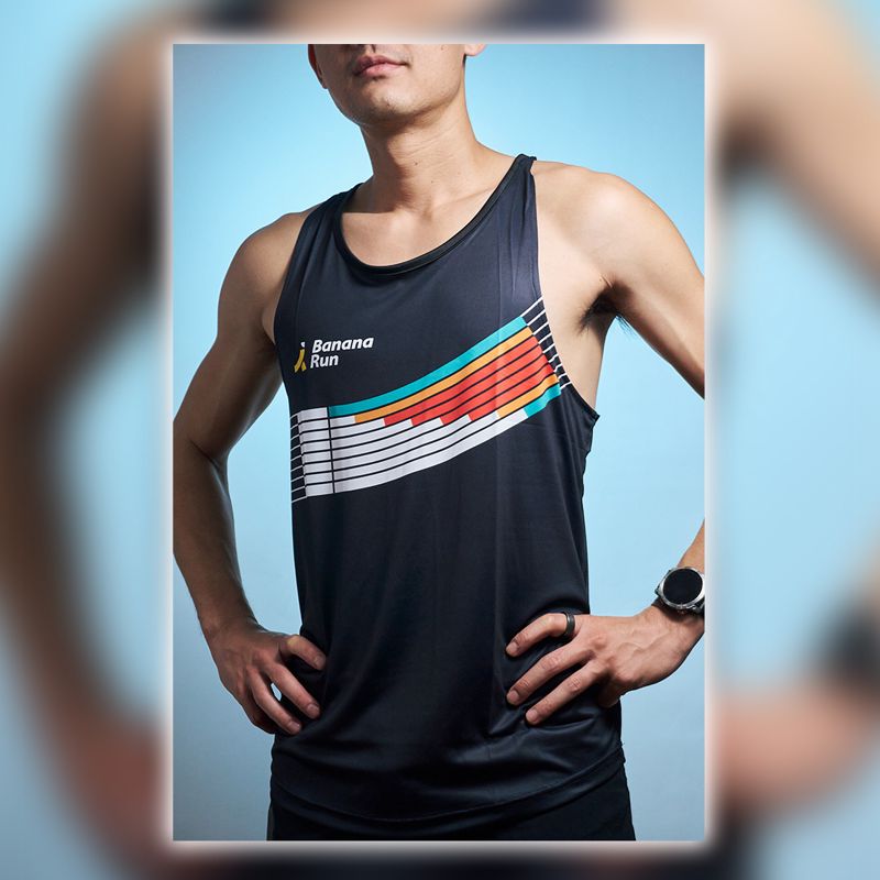 Bananarun Track Run Singlet Black เสื้อวิ่ง