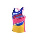 Bmai Men's Running Racing Vest A+ Night Blue/Vigor Pink/Apricot Yellow เสื้อวิ่ง 1