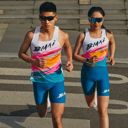  Bmai Men's Running Racing Vest A+ Vigor Pink/Cypress Green/Storm White เสื้อวิ่ง 2