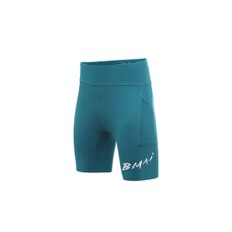Bmai Women's Running Racing Compression Short 2.5 in Bamboo Blue กางเกงวิ่ง