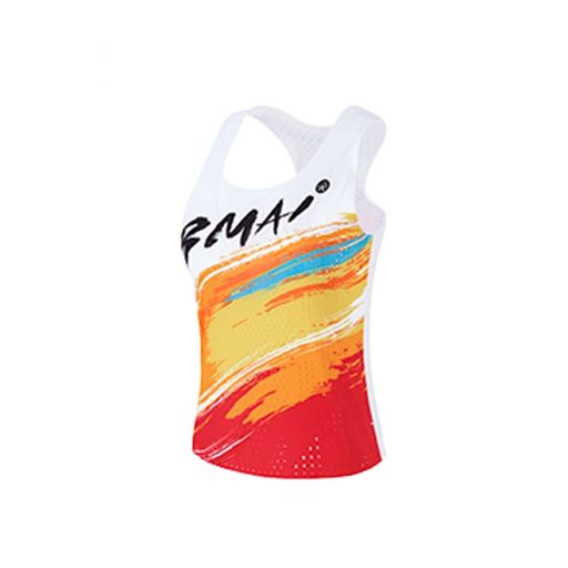 Bmai Women's Running Racing Vest A+2024 Orange เสื้อวิ่ง