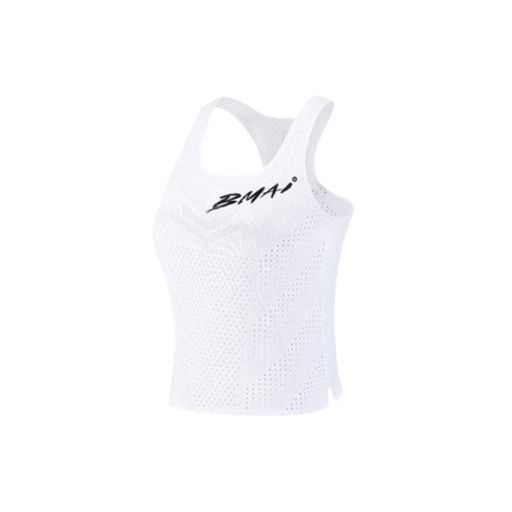 Bmai Women's Running Racing Vest A+2024 White เสื้อวิ่ง