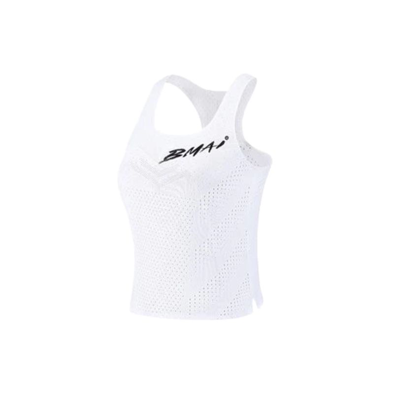 Bmai Women's Running Racing Vest A+2024 White เสื้อวิ่ง