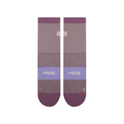 brooo Low Crew Socks Trail SS24 Plum