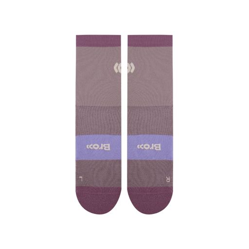 brooo Low Crew Socks Trail SS24 Plum