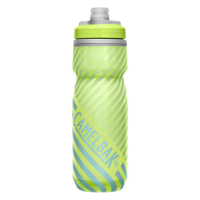CamelBak Podium Chill Outdoor Bottle 21oz Lime/Blue Stripe ขวดน้ำเก็บอุณหภูมิ