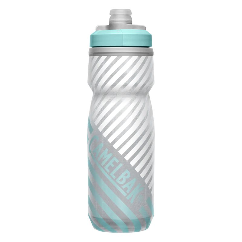 CamelBak Podium Chill Outdoor Bottle 21oz Grey/Teal Stripe ขวดน้ำเก็บอุณหภูมิ