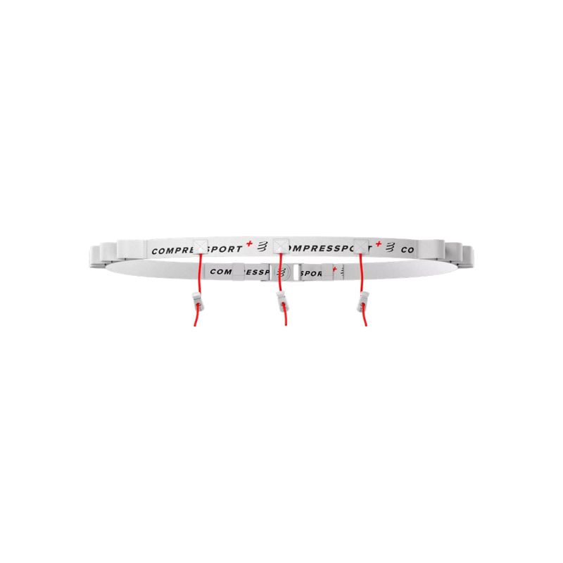 Compressport Race Belt White