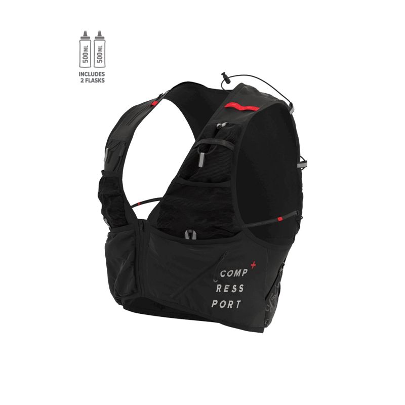 Compressport Ultrun S Pack Evo 15 Black เป้น้ำวิ่งเทรล