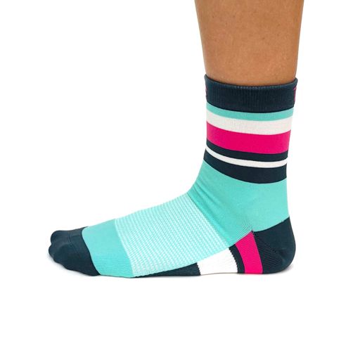 T8 Mix Match Socks - Cyan ถุงเท้าสำหรับนักวิ่ง