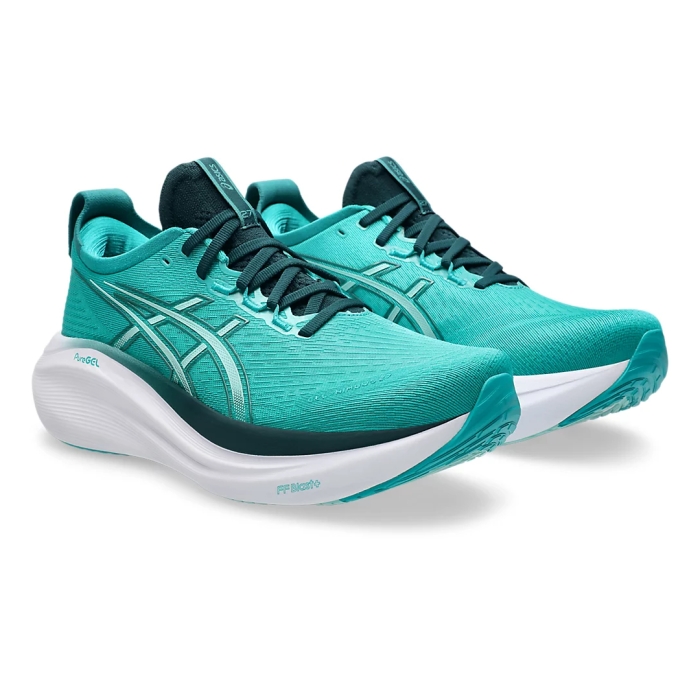 Asics Men's Gel-Nimbus 27 Wave Teal/Saxon Green