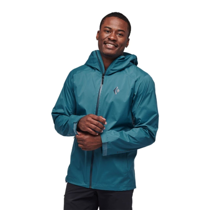 Black Diamond Stormline Stretch Rain Shell - Men's (Creek Blue)