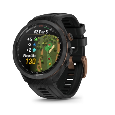 Garmin Approach S70 AMOLED Bronze นาฬิกากอล์ฟขั้นสูง มาพร้อม GPS