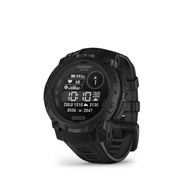 Garmin Instinct 3 – 45 mm, Solar, Tactical Edition Black with Black Band สมาร์ทวอทช์ GPS