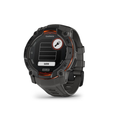 Garmin Instinct 3 - 50 mm Solar Black with Charcoal Band