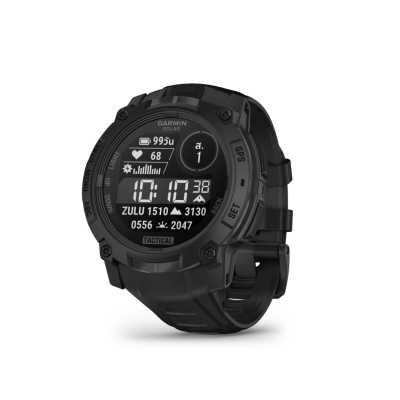 Garmin Instinct 3 – 50 mm, Solar, Tactical Edition Black with Black Band สมาร์ทวอทช์ GPS