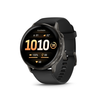 Garmin Venu 4 - 45 mm Silver with Citron Silicone band สมาร์ทวอช AMOLED ติดตามสุขภาพ
