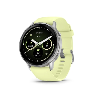 Garmin Venu 4 - 45 mm Slate with Black Silicone Band สมาร์ทวอช AMOLED ติดตามสุขภาพ