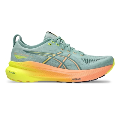 Asics Men’s Gel-Kayano 31 Paris Light Celadon/Safety Yellow รองเท้าวิ่ง